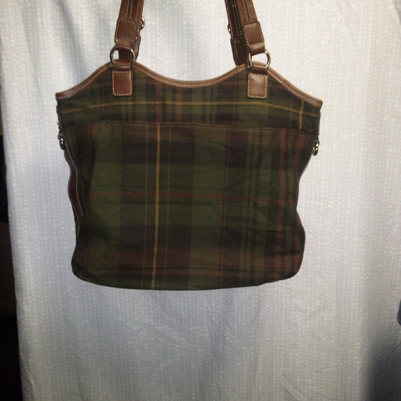 Chaps est.1978 Scottish Plaid Top Handle Purse - Picture 4 of 11